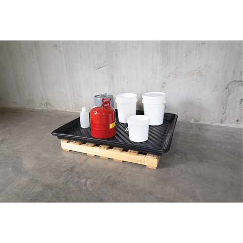 Plateaux Ultra-Utility Trays, 36" lo x 36" la x 4,75" h, Cap. de d&eacute;versement 27 gal. US Sécurité Médic
