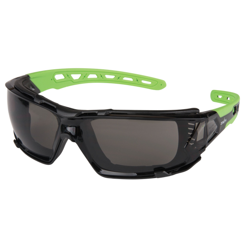 Z2500 Series Safety Glasses with Foam Gasket, Grey/Smoke Lens, Anti-Scratch, ANSI Z87+/Meets/Exceeds CSA Z94.3 Sécurité Médic