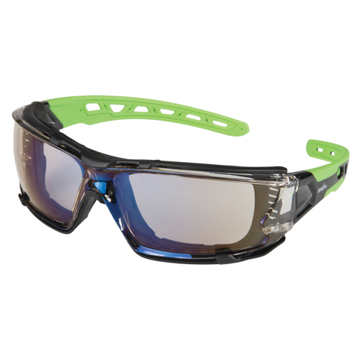 Z2500 Series Safety Glasses with Foam Gasket, Indoor/Outdoor Mirror Lens, Anti-Scratch, ANSI Z87+/Meets/Exceeds CSA Z94.3 Sécurité Médic