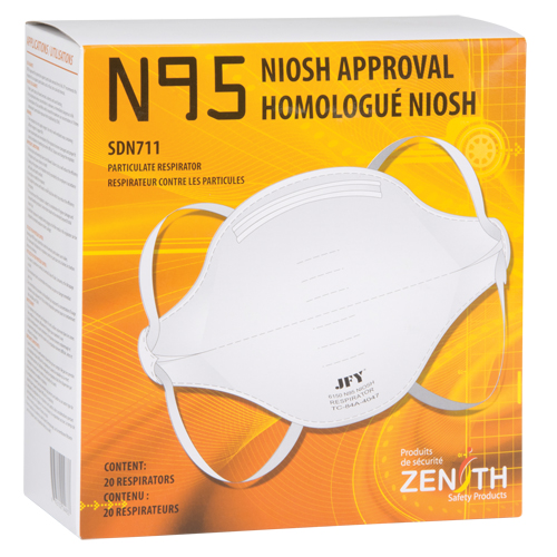 Particulate Respirator, N95, NIOSH Certified, Medium/Large Sécurité Médic