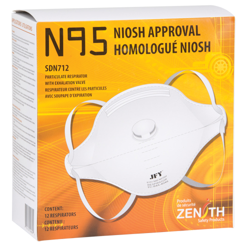Particulate Respirator, N95, NIOSH Certified, Medium/Large Sécurité Médic