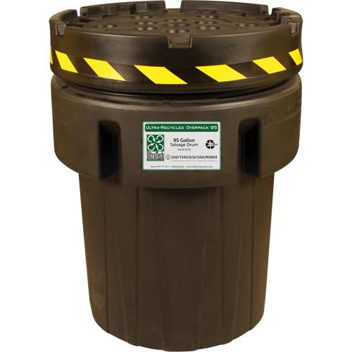 Baril de r&eacute;cup&eacute;ration Ultra-Recycled Overpack, 95 gal., Stationnaire Sécurité Médic