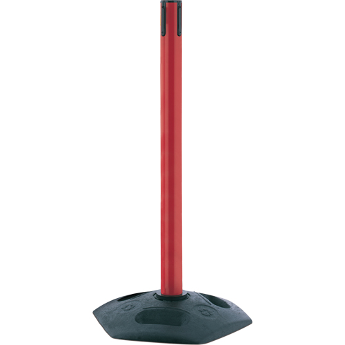 Single Line Heavy Duty Receiver Post, 38" High, Red Sécurité Médic