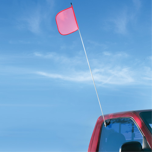 Safety Whip&reg; Light-Duty Whips, Window Mount, 5' High, Orange Sécurité Médic