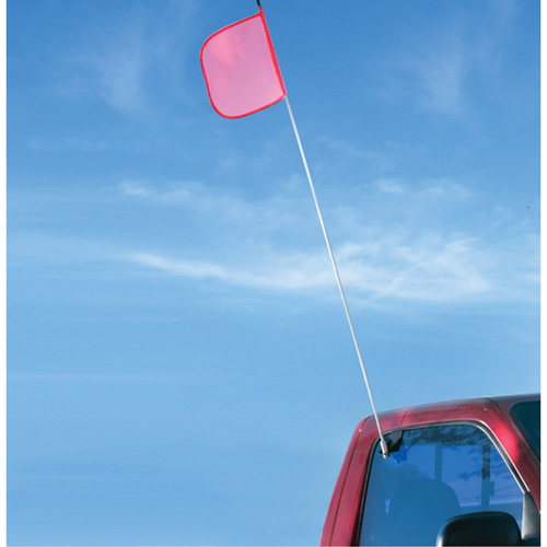 Safety Whip&reg; Light-Duty Whips, Window Mount, 5' High, Orange Sécurité Médic