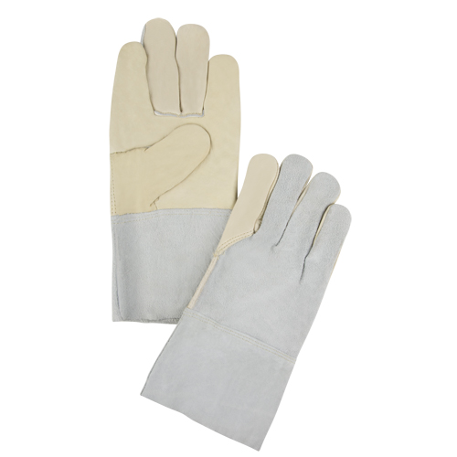 Standard-Duty Work Gloves, 2X-Large, Grain Cowhide Palm Sécurité Médic