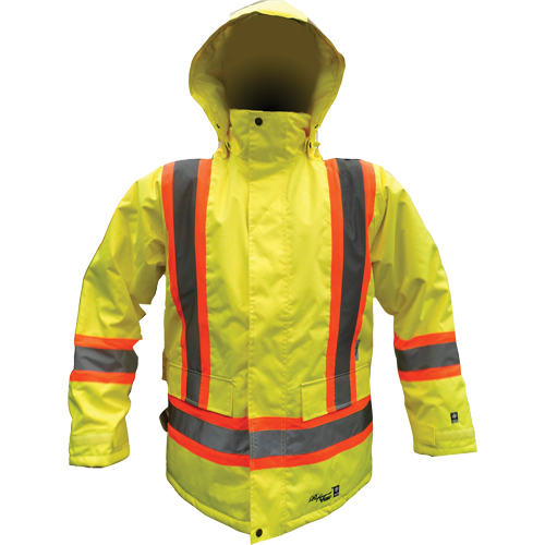 Safety Parka, High Visibility Lime-Yellow, Small Sécurité Médic