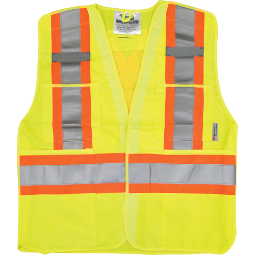 Veste de s&eacute;curit&eacute; pour la circulation, Jaune lime haute visibilit&eacute;, Moyen/Petit, Polyester Sécurité Médic