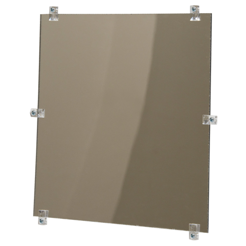 Miroir plat, 12" ha x 12" la, Non encadr&eacute; Sécurité Médic