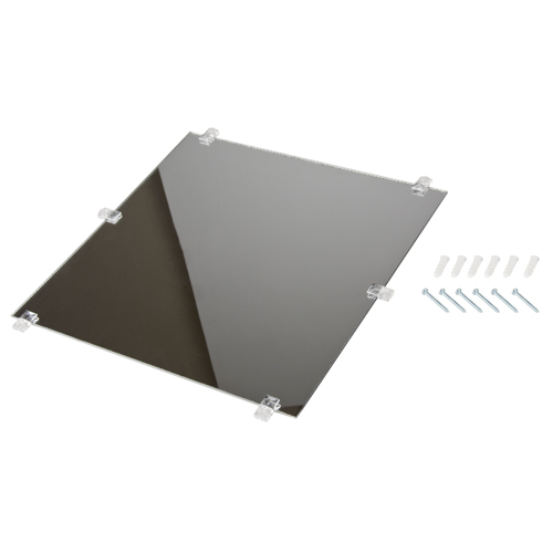 Miroir plat, 12" ha x 12" la, Non encadr&eacute; Sécurité Médic