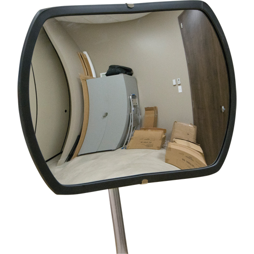 Miroir convexe rectangulaire/rond avec bras t&eacute;lescopique, 12" h x 18" la, Int&eacute;rieur/Ext&eacute;rieur Sécurité Médic