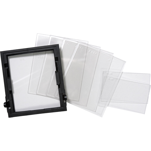 Jeu de plaques de s&eacute;curit&eacute; transparentes Insight Sécurité Médic