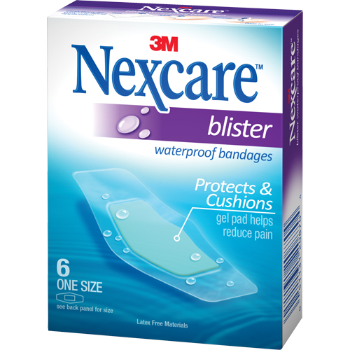 Nexcare Waterproof Blister Bandages, Rectangular/Square, 2-1/4", Plastic, Sterile Sécurité Médic