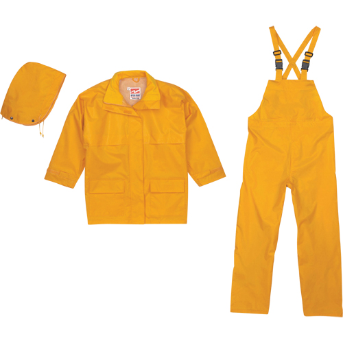 V&ecirc;tement imperm&eacute;able Open Road 150D 3 pi&egrave;ces ind&eacute;chirable, Polyester, T-Grand, Jaune Sécurité Médic