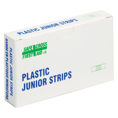 Bandages en bandes Juniors, Rectangulaire/carr&eacute;e, 1-1/2", Plastique, Non st&eacute;rile Sécurité Médic