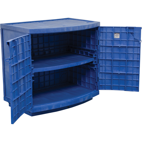 Polyethylene Corrosive/Acid Cabinet, 24 gal., 36" x 35" x 25" Sécurité Médic
