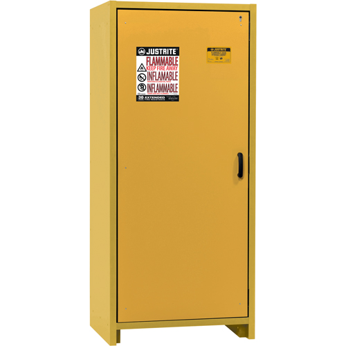 Armoire d'entreposage 30 minutes s&eacute;curitaire et conforme &agrave; la norme EN, 30 gal., 1 Porte(s), 34,02" La x 76,65" h x 24,21" p Sécurité Médic
