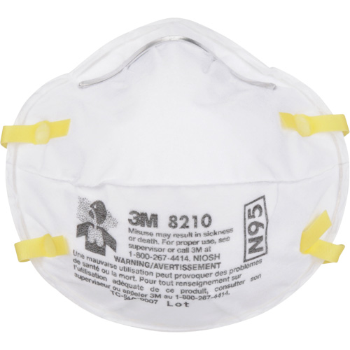 Respirateurs contre les particules 8210, N95, Certifi&eacute; NIOSH Sécurité Médic