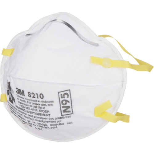 Respirateurs contre les particules 8210, N95, Certifi&eacute; NIOSH Sécurité Médic