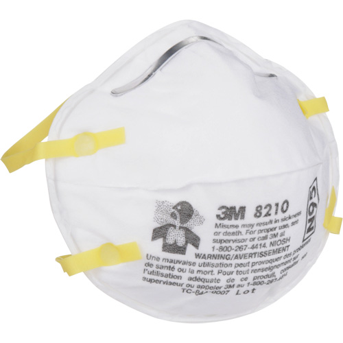 Respirateurs contre les particules 8210, N95, Certifi&eacute; NIOSH Sécurité Médic