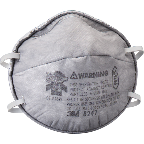 8247 Particulate Respirators, R95, NIOSH Certified Sécurité Médic