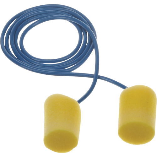 Bouchons d'oreilles classiques E-A-R, Vrac - Sac en poly, Avec cordon Sécurité Médic