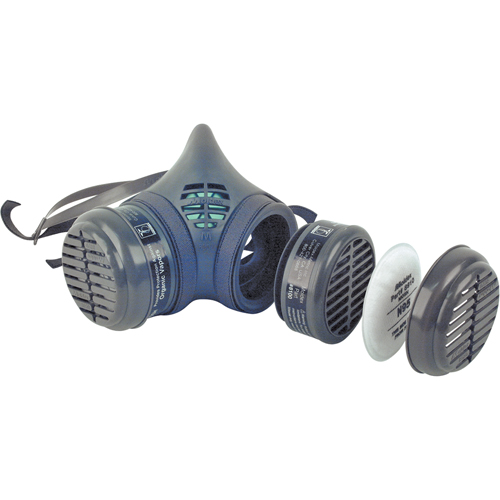 8000 Series Assembled Respirator, Elastomer/Thermoplastic, Medium Sécurité Médic