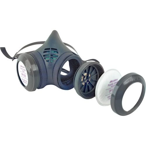 8000 Series Assembled Respirator, Elastomer/Thermoplastic, Medium Sécurité Médic