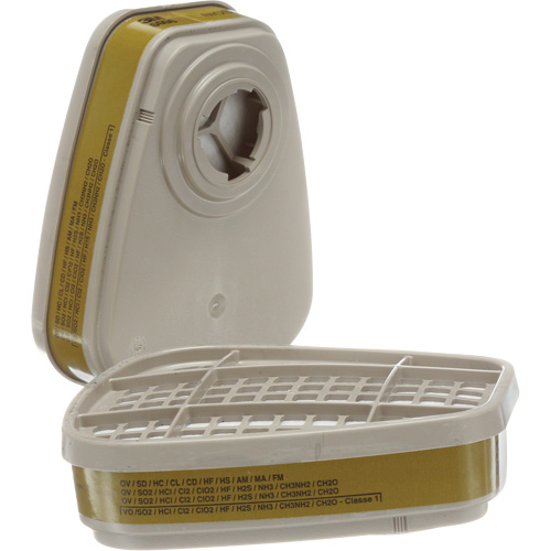 6000 Series Respirator Cartridges, Gas/Vapour Cartridge, Multi-Gas/Vapour Sécurité Médic