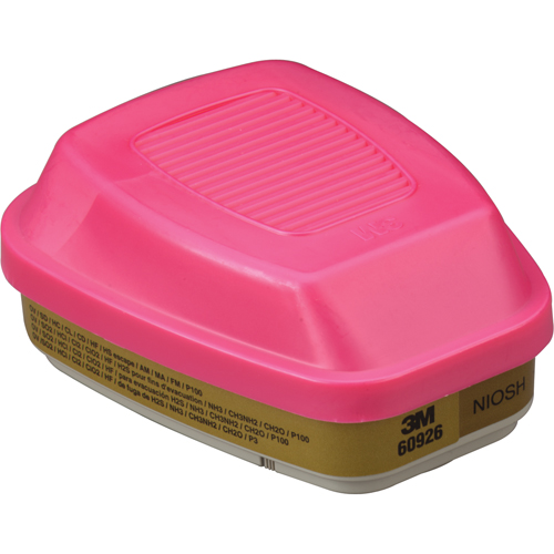 6000 Series Respirator Cartridges, Gas/Vapour Cartridge, Multi-Gas/Vapour/P100 Sécurité Médic