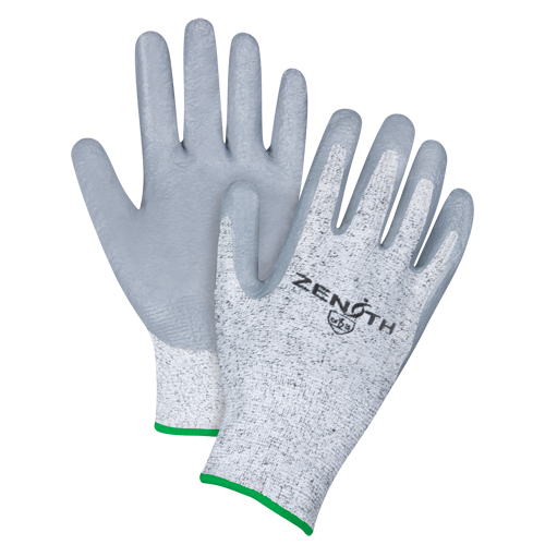 Gants &eacute;lastiques sans coutures r&eacute;sistants &agrave; la coupe, Taille Moyen/8, Calibre 13, Rev&ecirc;tement Nitrile, Enveloppe en PEHP, ANSI/ISEA 105 niveau 2/EN 388 niveau 3 Sécurité Médic