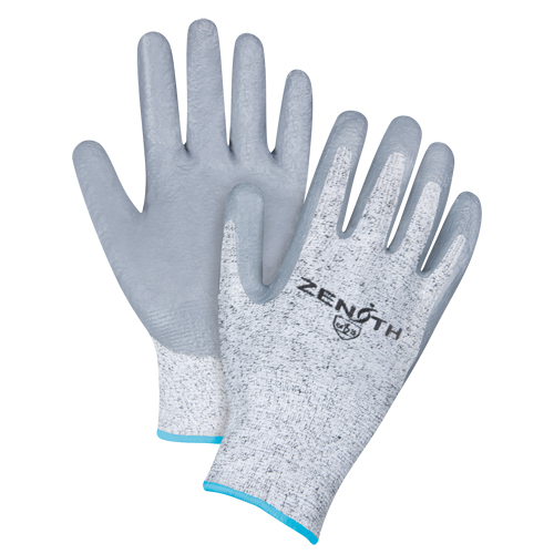 Gants &eacute;lastiques sans coutures r&eacute;sistants &agrave; la coupe, Taille T-Grand/10, Calibre 13, Rev&ecirc;tement Nitrile, Enveloppe en PEHP, ANSI/ISEA 105 niveau 2/EN 388 niveau 3 Sécurité Médic