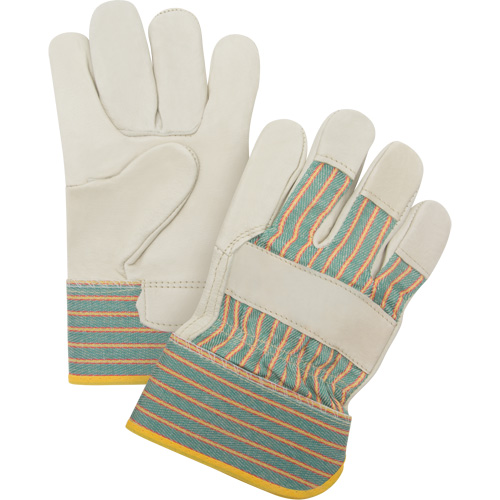 Gants pour ajusteur r&eacute;sistant &agrave; l'abrasion, Moyen, Paume en Cuir fleur de vache Sécurité Médic