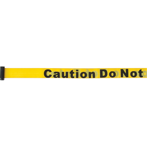 Tape Cassettes for Build-Your-Own Crowd Control Barriers, Caution Do Not Enter, 7', Yellow Tape Sécurité Médic