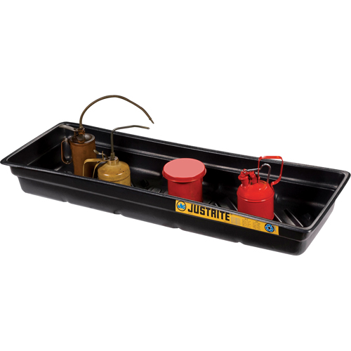 EcoPolyBlend Spill Tray, 46" L x 16" W x 5.5" H, 12 gal. Spill Capacity Sécurité Médic