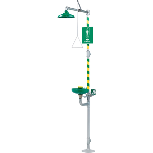 Combination Emergency Shower and Eye/Face Wash Stations, Pedestal Sécurité Médic