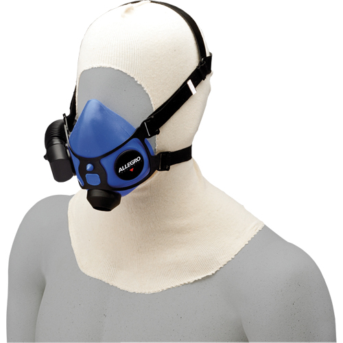 ALLEGRO INDUSTRIES Spray Sock Head Cover, Cotton, White Sécurité Médic