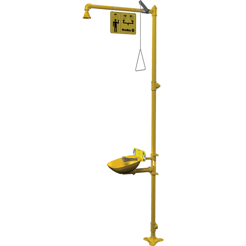 Halo Combination Emergency Shower & Eyewash Station Sécurité Médic