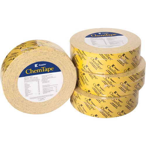 Ruban r&eacute;sistant aux produits chimiques ChemTape, 50,8 mm (2") x 50 m (164'), Jaune Sécurité Médic