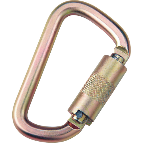 Anchorage Connecting Carabiner, Steel, 420 lbs. Capacity Sécurité Médic