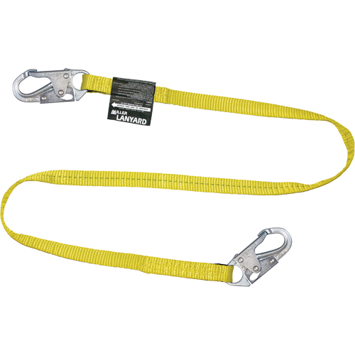 Miller&reg; Web Lanyard, 1 Legs, 6', CSA Class B, Polyester Sécurité Médic