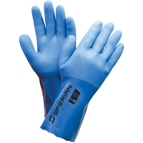 Triple Dip Gloves, Size X-Large/10, 12" L, PVC, Flock-Lined Inner Lining, 35-mil Sécurité Médic