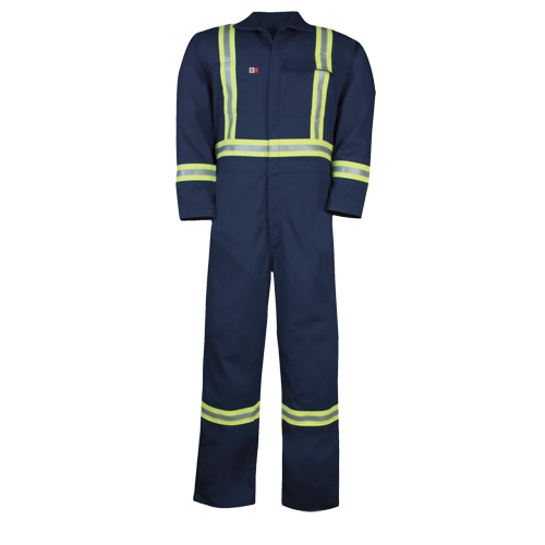 Combinaison non doubl&eacute;e Westex UltraSoft, Taille 34/36, Bleu marine, 12,4 cal/cm2 Sécurité Médic