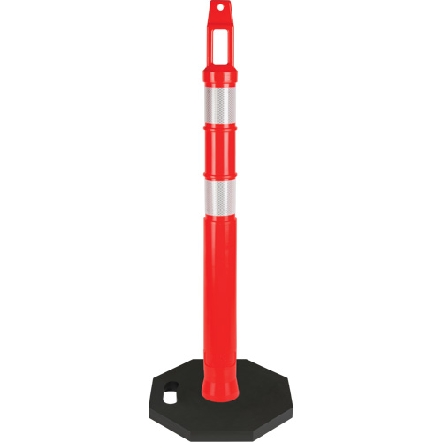 Premium Delineator Post, 42" H, Orange Sécurité Médic
