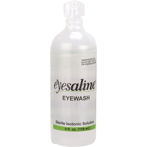 Saline Eyewash Bottles, Full Bottle, 4 oz. Sécurité Médic