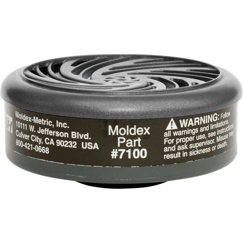 7000/9000 Series Respirator Filters, Gas/Vapour Cartridge, Organic Vapour Sécurité Médic