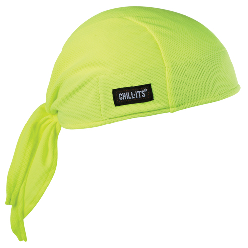 Chill-Its&reg; 6615 Cooling Dew Rags, High Visibility Lime-Yellow Sécurité Médic