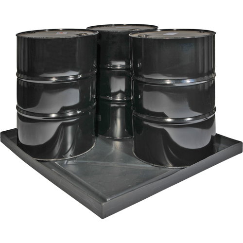 Coquilles de d&eacute;versements Econo Spill Shells , 51" lo x 47" la x 5" h, Cap. de d&eacute;versement 36 gal. US Sécurité Médic