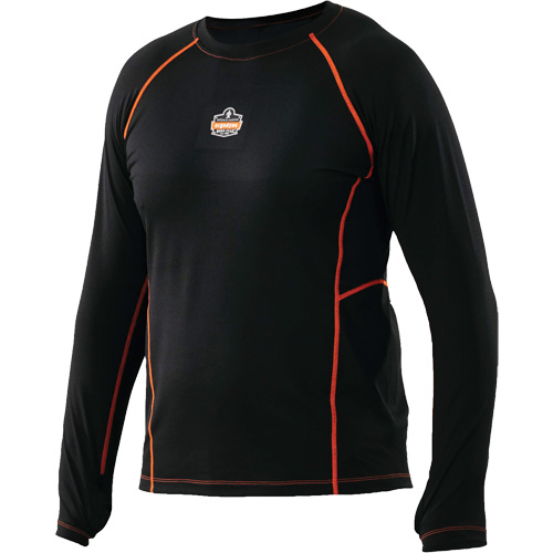Maillots thermiques &agrave; manches longues, Hommes, Moyen, Noir Sécurité Médic