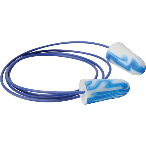SparkPlugs&reg; Multi-Coloured Foam Earplugs, Bulk - Box, Corded Sécurité Médic